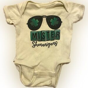 St. Patrick’s Day Baby onsie. Mr. Shenanigans. Like new! 3-6 months.